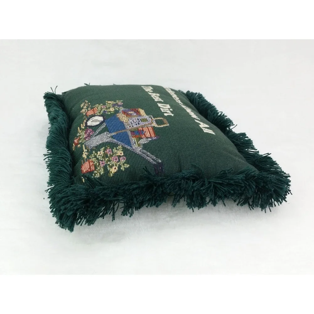 Gardeners Know all The Dirt Tapestry Throw Pillow Cottagecore Plants Gardening